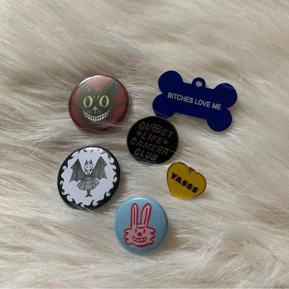 Colorful Pin and Badge Set